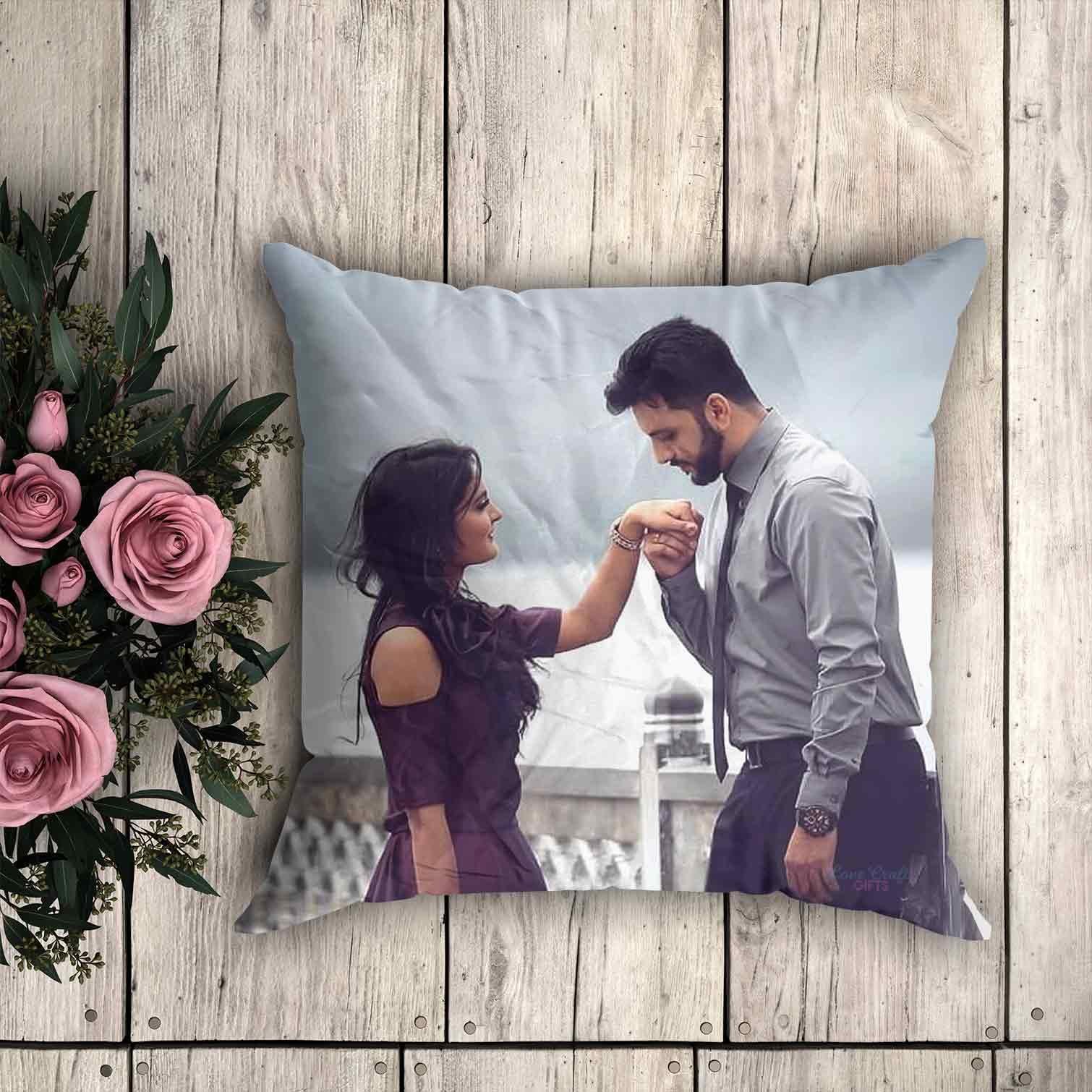 Personalized Square Photo Cushion - Image 3