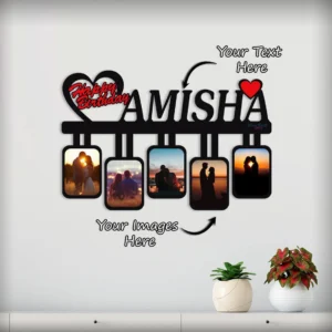 Wooden Photo Frame With Name